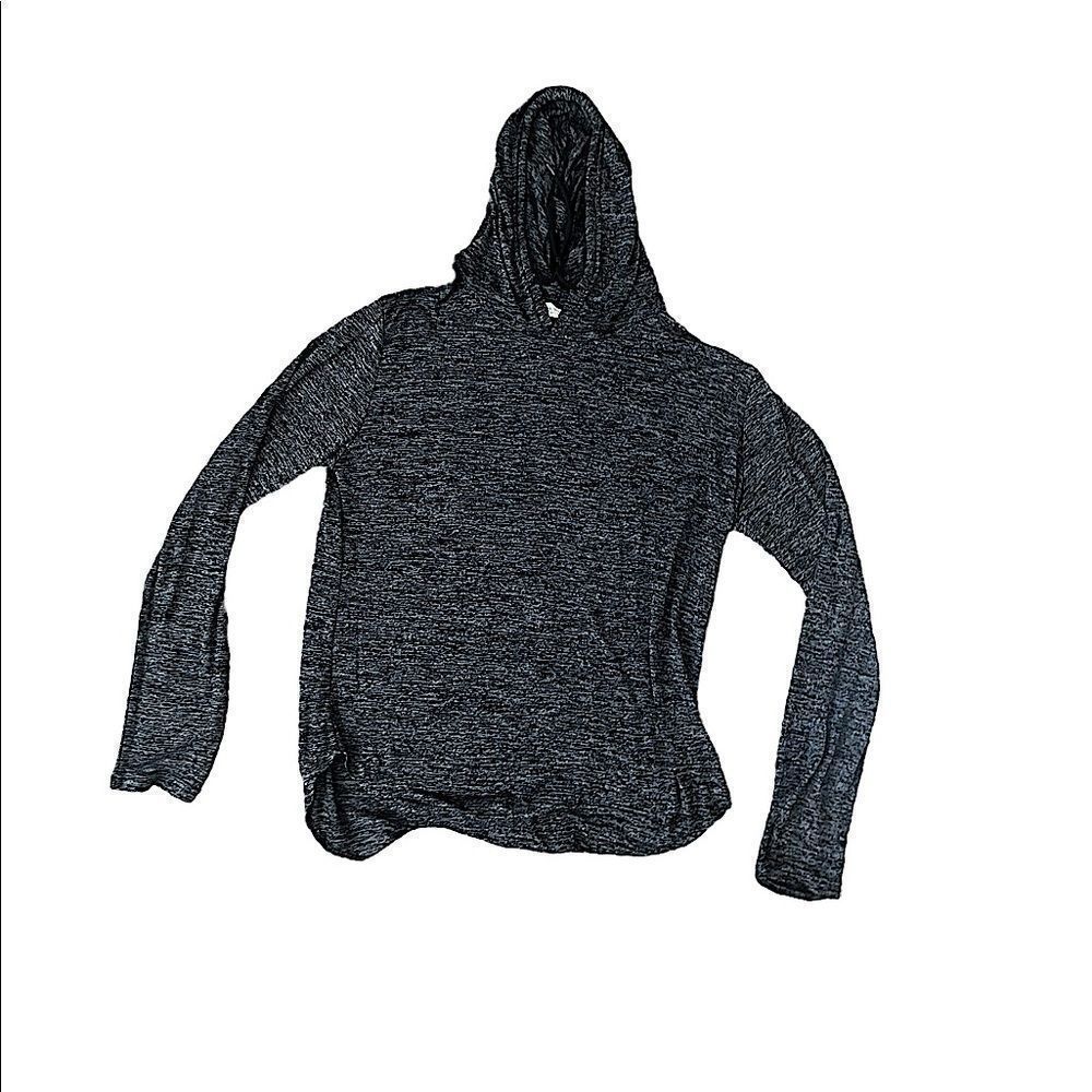 GE Shan Pin Yue Mens XL Lightweight Tapered Heathered Charcoal Grey Hoodie